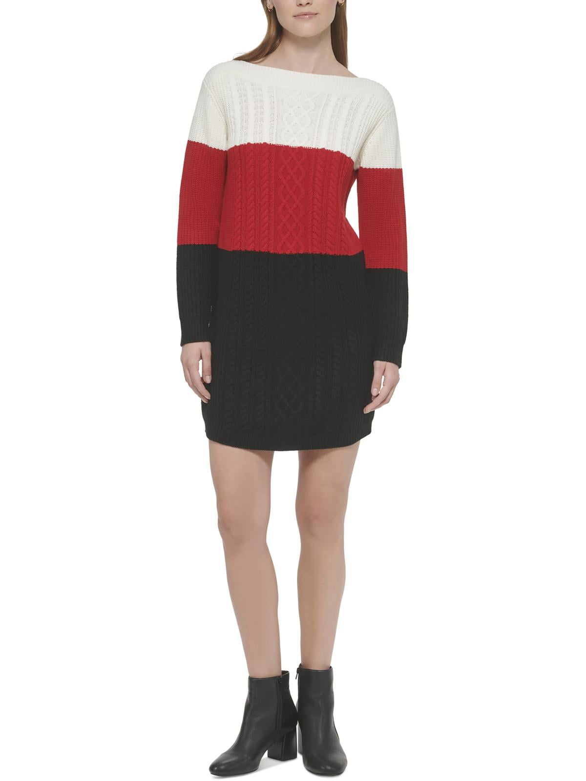 knitted mini dress long sleeve Rhapsody Long Sleeve Knit Mini Dress Black main image 1
