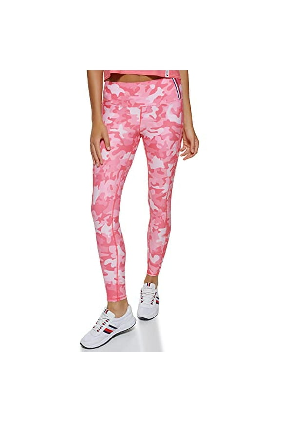 Womens Camo Compression Leggings Melon Multi L