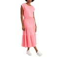 thumbnail image 1 of Tommy Hilfiger Womens Cap Sleeve Tiered Dress Bubblegum XL, 1 of 1
