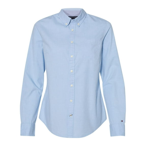 Tommy Hilfiger Womens Capote End-on-End Chambray Shirt - 13H4377, XL