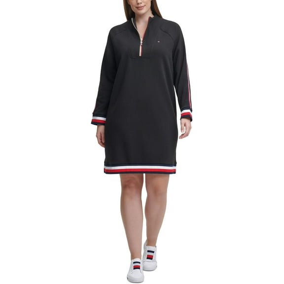 Tommy Hilfiger Womens Casual Mini Sweatshirt Dress