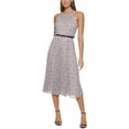 thumbnail image 1 of Tommy Hilfiger Womens Chiffon Halter Midi Dress, 1 of 2