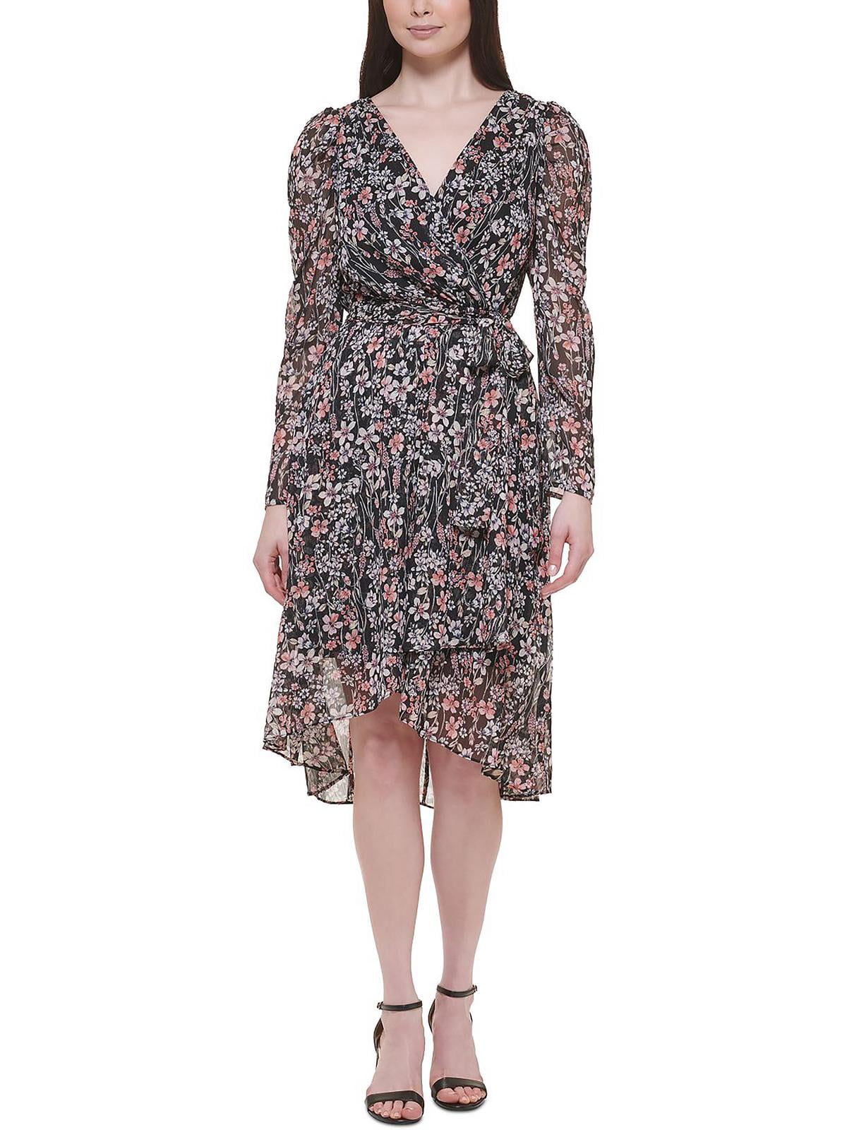 Tommy Hilfiger Womens Chiffon Metallic Midi Dress - Walmart Business  Supplies