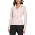 thumbnail image 1 of Tommy Hilfiger Womens Collared V-Neck Blouse, 1 of 1
