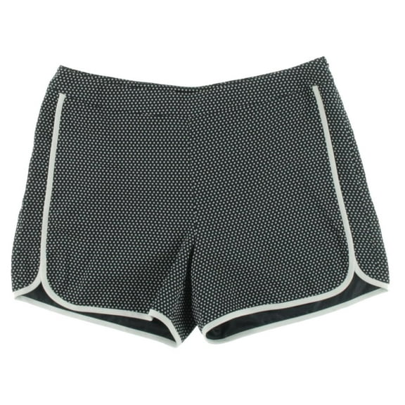 Tommy Hilfiger Womens Contrast Trim Polka Dot Casual Shorts