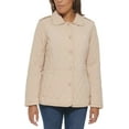 thumbnail image 1 of Tommy Hilfiger Womens Diamond Quilted Snap Full Zip Lighweight Jacket (Beige/Chino, Large), 1 of 5
