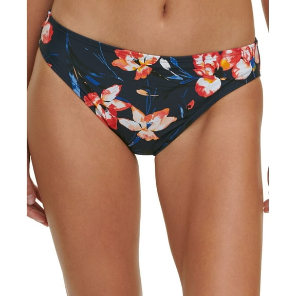 Tommy Hilfiger Womens Floral-Print Bikini Bottoms