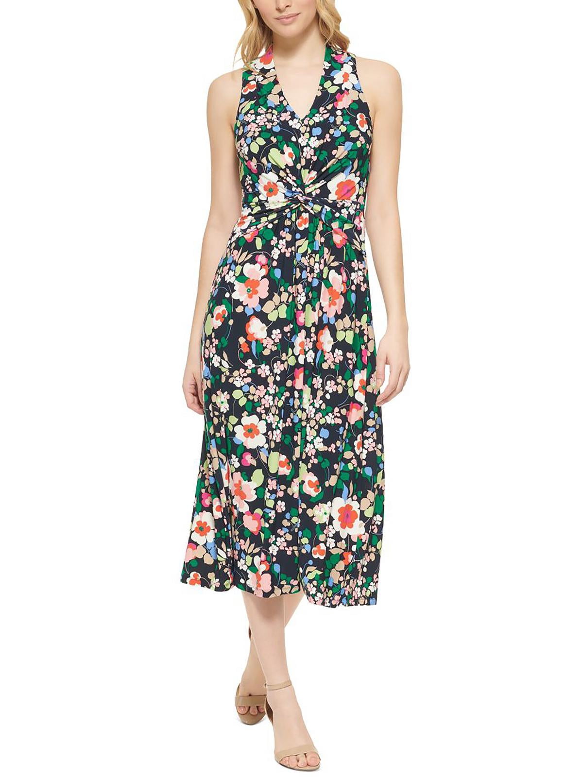 tommy hilfiger floral midi dress Tommy Jeans Floral Print Midi Dress