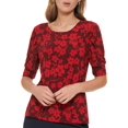 thumbnail image 1 of Tommy Hilfiger Womens Floral Print Pullover Top, 1 of 6