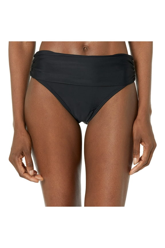 Womens Fold Over Stripe Bikini Bottom 2XL New