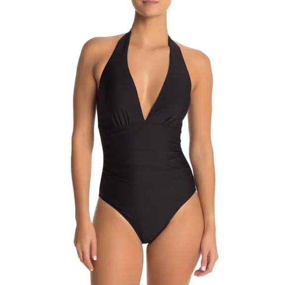 Tommy Hilfiger Womens Halter One Piece Swimsuit;8