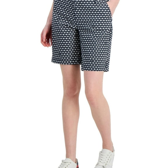 Tommy Hilfiger Womens Hollywood Casual Chino Shorts, White, 16