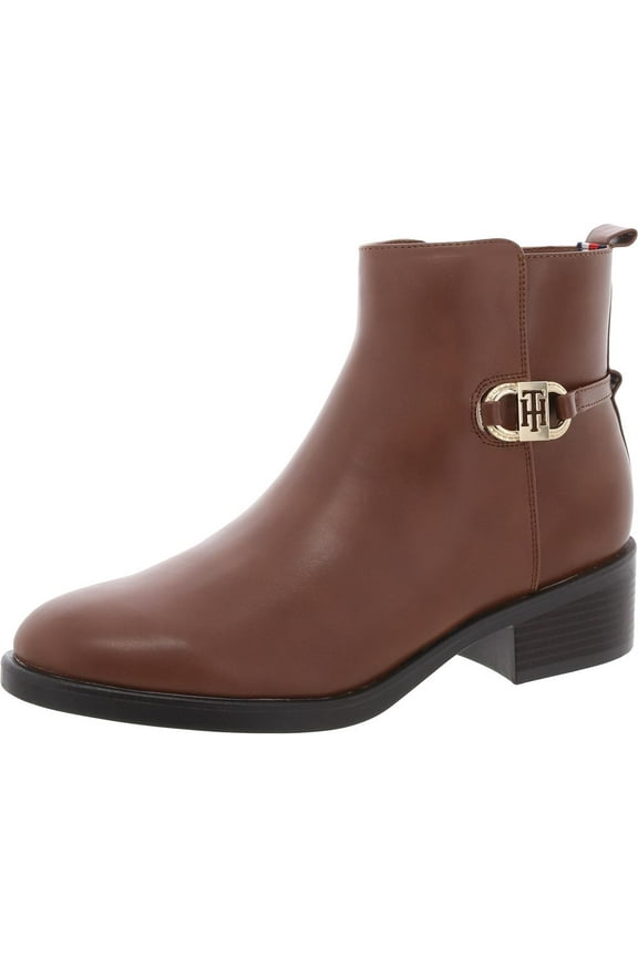 Womens Imiera Faux Leather Ankle Booties