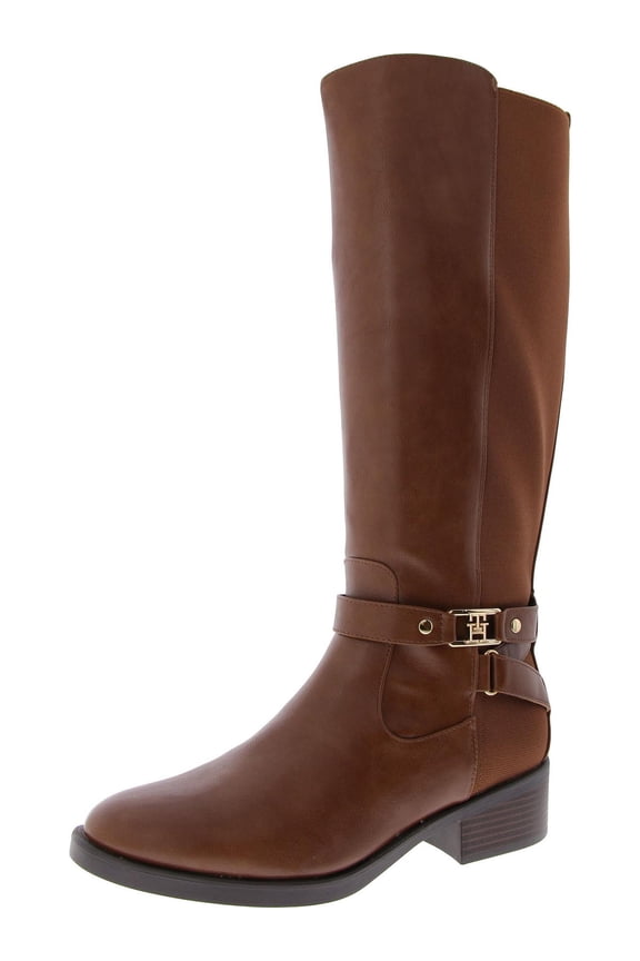 Womens Iyla Faux Leather Tall Knee-High Boots