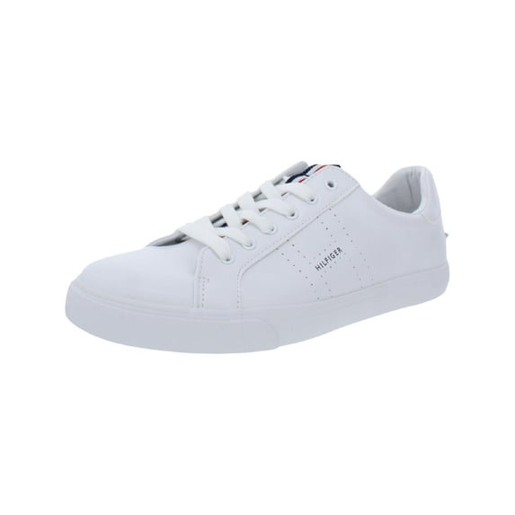 Tommy Hilfiger Womens Lamiss Perforated Faux Leather Casual and Fashion Sneakers