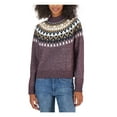 thumbnail image 1 of Tommy Hilfiger Womens Metallic Ribbed Trim Pullover Sweater, 1 of 1