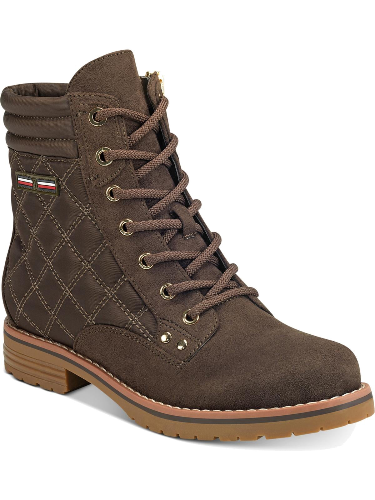 Tommy Hilfiger Womens Onella Quilted Booties Ankle Boots