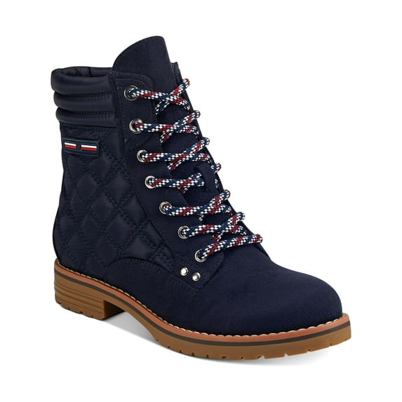 Tommy Hilfiger Womens Onella Quilted Booties Ankle Boots