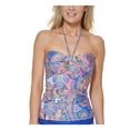 thumbnail image 1 of Tommy Hilfiger Womens Paisley Lined Tankini Swim Top, 1 of 4