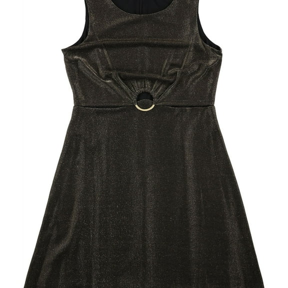 Tommy Hilfiger Womens Party A-line Dress, Metallic, 12