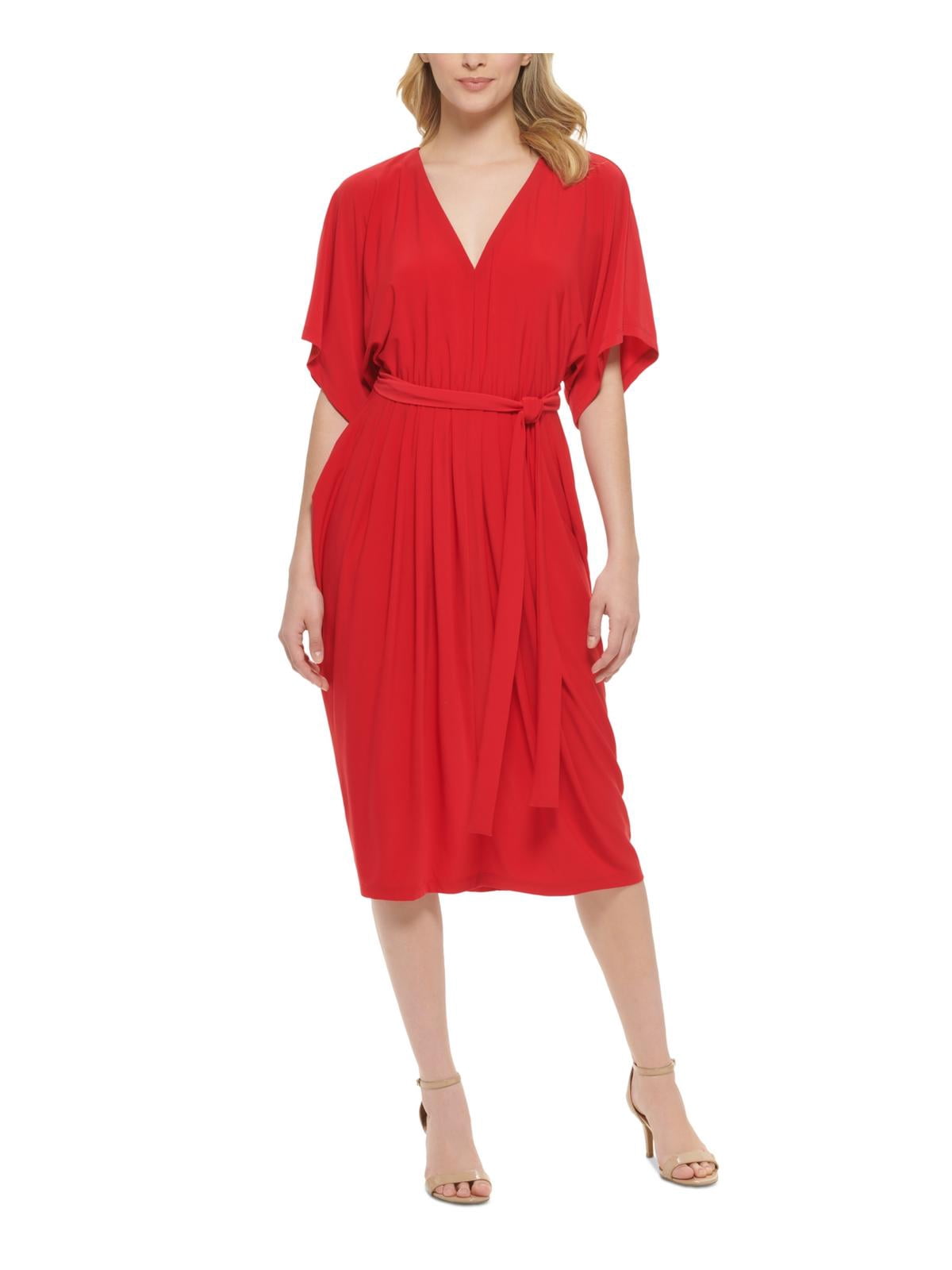Tommy Hilfiger Womens Plus Matte Jersey Pleated Midi Dress - Walmart.com Tommy Hilfiger Womens Plus Matte Jersey Pleated Midi Dress - Walmart.com