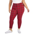 thumbnail image 1 of Tommy Hilfiger Womens Plus Plaid  Trouser Pants, 1 of 1
