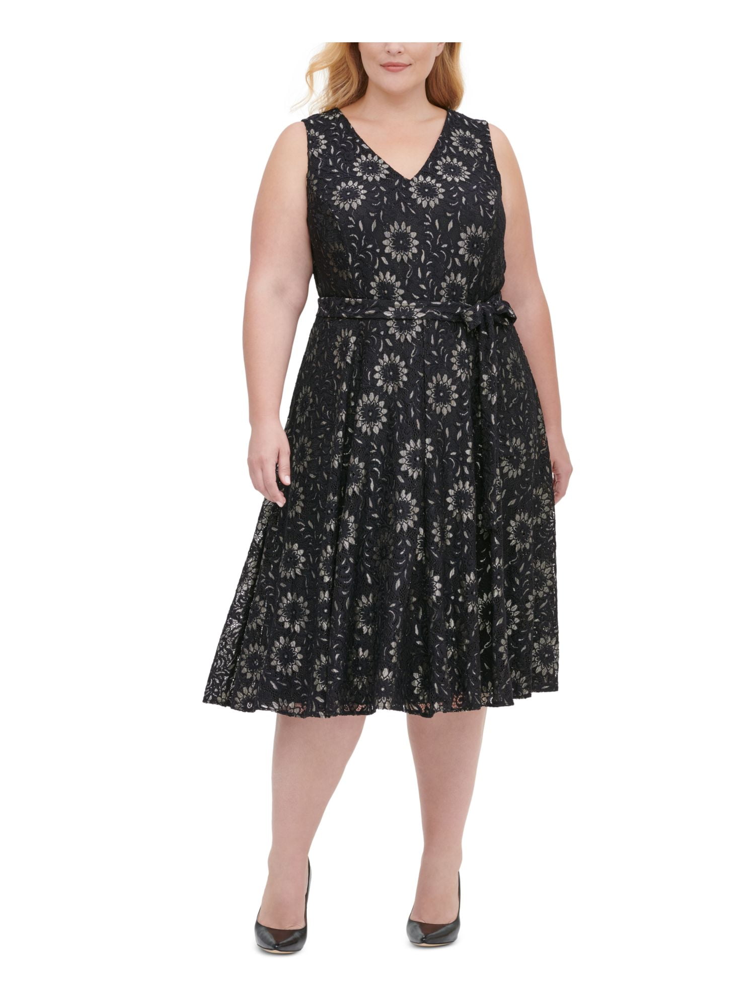 pretty woman black lace dress Ever-Pretty Empire Waist V-Neck Short Sleeve A-Line Lace Formal Dress Occasion Dress