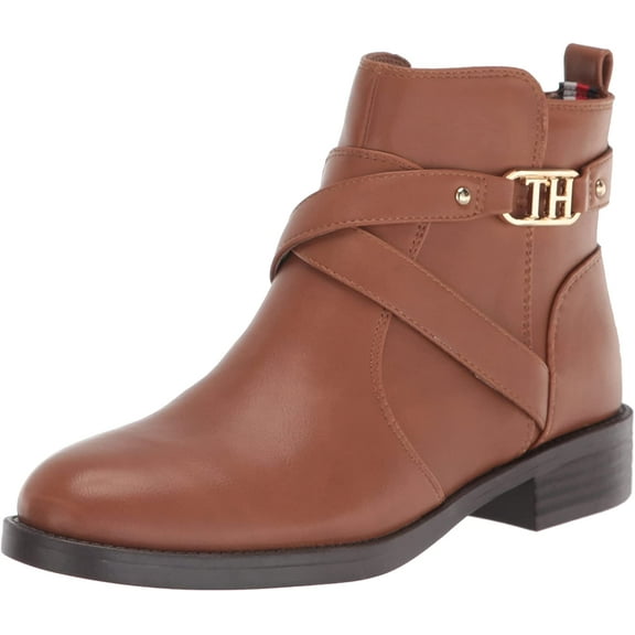 Tommy Hilfiger Womens Radia Ankle Boot 5 Medium Natural