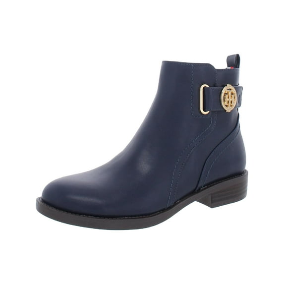Tommy Hilfiger Womens Rezin 2 Cushioned Insole Logo Ankle Boots