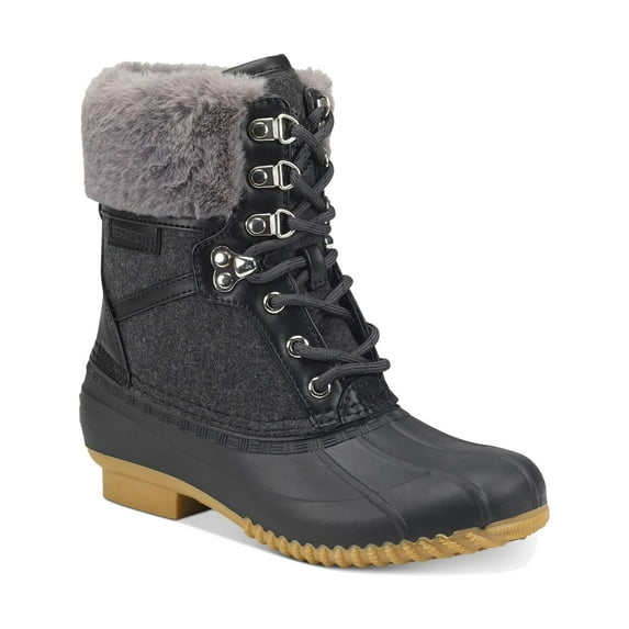 Tommy Hilfiger Womens Rian 2 Faux Fur Signature Winter Boots