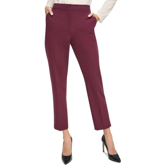 Tommy Hilfiger Womens Stretch Waistband Mid Rise Dress Pants