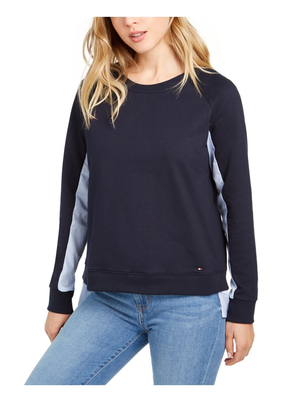 Navy tommy sweatshirt hotsell