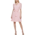 thumbnail image 1 of Tommy Hilfiger Womens Swiss Dot Puff Sleeve Fit & Flare Dress, 1 of 2
