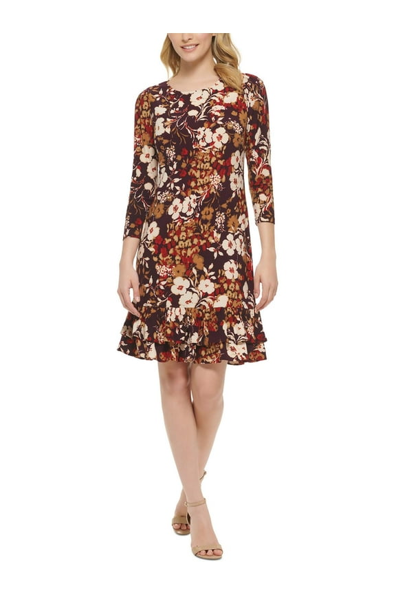 Womens Trematon Tiered Floral Midi Dress