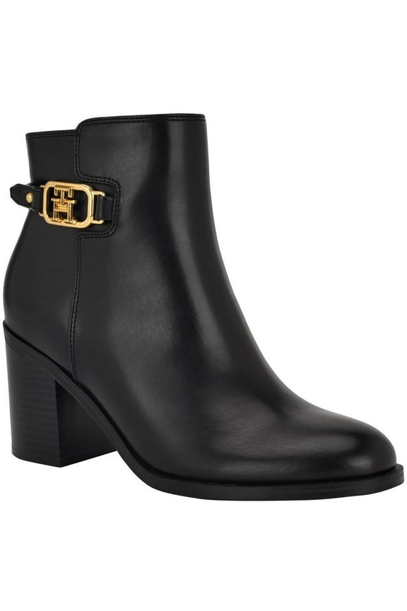 Womens Veruki Faux Leather Zip Up Ankle Boots