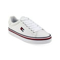 thumbnail image 1 of Tommy Hilfiger Womens White Striped Lace-up Athletic Sneakers, 1 of 4