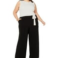 thumbnail image 1 of Tommy Hilfiger Womens Wide Leg Jumpsuit, White, Plus Size, 14W, 1 of 1