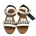 thumbnail image 1 of Tommy Hilfiger Youth Girls Slip-on Casual Sandals Size 1Y White Floral Strap, 1 of 8