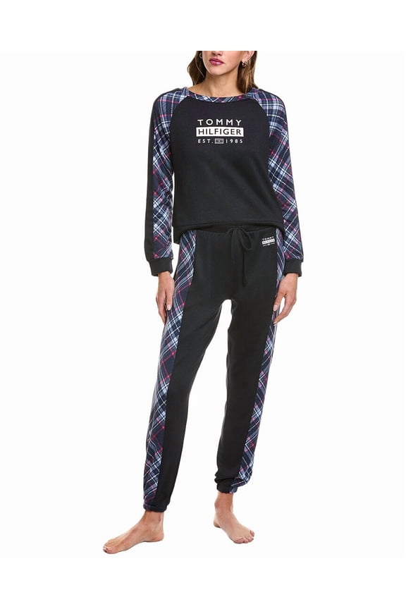 womens 2pc Shirt & Pant Sleep Set, xs, Blue