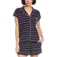 thumbnail image 1 of Tommy Hilfiger womens  2pc Top & Boxer Sleep Set, m, Blue, 1 of 3
