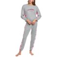 thumbnail image 1 of Tommy Hilfiger womens  Logo Lounge Sweatshirt, l, Gray, 1 of 3