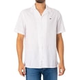 thumbnail image 1 of Tommy Jeans Linen Blend Camp Shortsleeved Shirt, White, 1 of 7