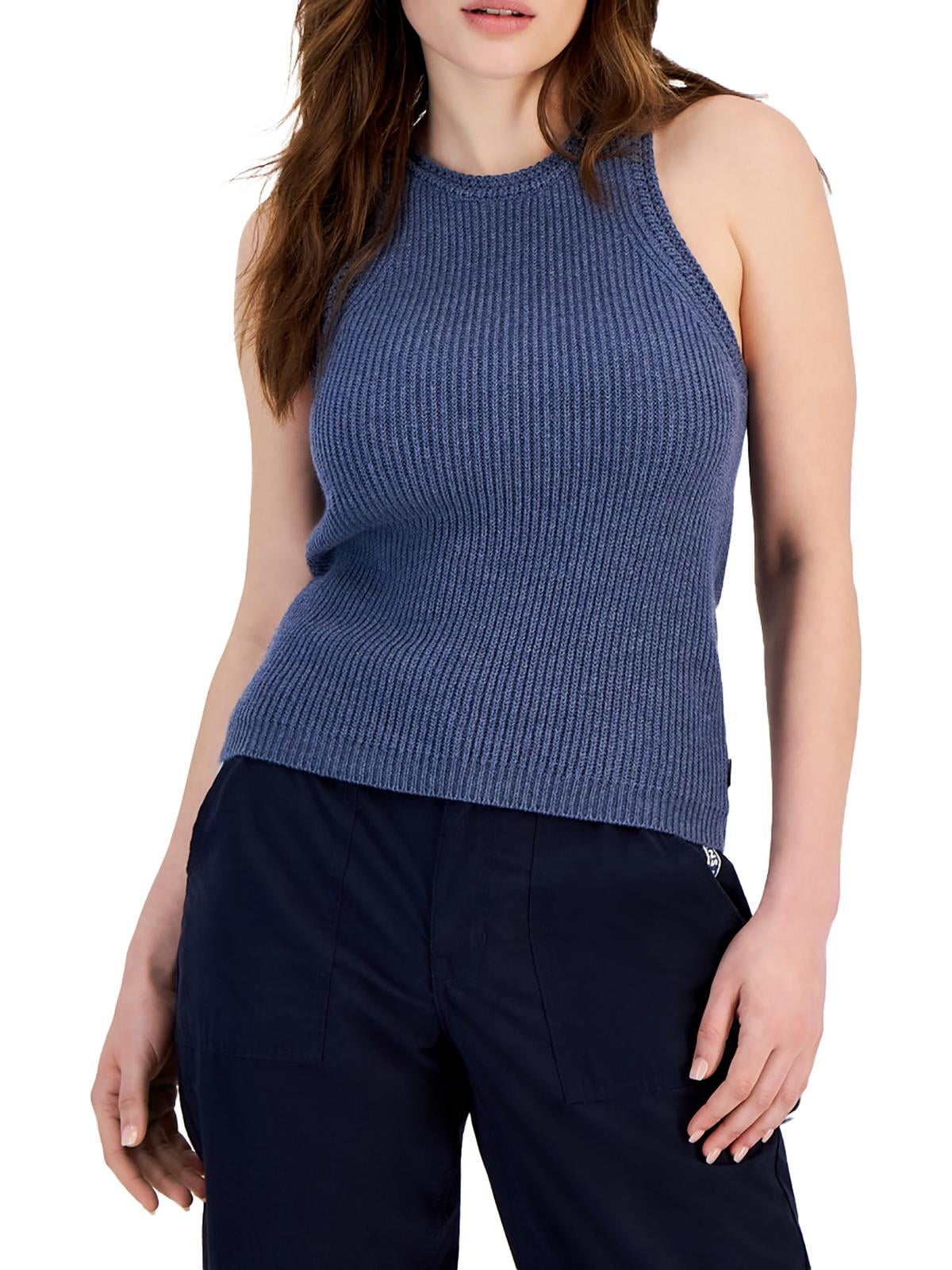 Tommy Jeans Womens Claremont Crochet Trim Knit Tank Top Sweater