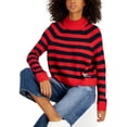thumbnail image 1 of Tommy Jeans Womens Knit Ribbed Trim Pullover Sweater, 1 of 1
