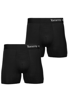Cool Cotton Boxer Brief (2-Pack, Black, 4" Inseam, Small)