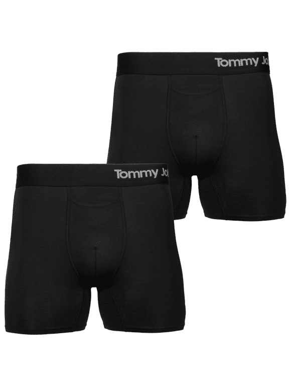 Cool Cotton Boxer Brief (2-Pack, Black, 4" Inseam, Small)