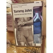 Tommy John Mens 3-Pack Luxe Modal Boxer Briefs, Medium