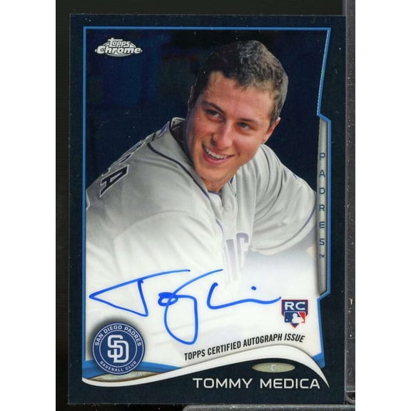 Tommy Medica Rookie 2014 Topps Chrome Rookie Autographs Black Refractors #198