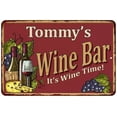 thumbnail image 1 of Tommy's Red Wine Bar Personalized Metal 12x18 Sign Home Decor 112180054366, 1 of 1