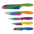 thumbnail image 1 of Tomodachi by Hampton Forge, Rainbow Titanium 10 Piece Cutlery Set with Blade Guards, 1 of 4